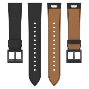 LEATHER Kožený remienok pre Xiaomi Watch S4 čierny