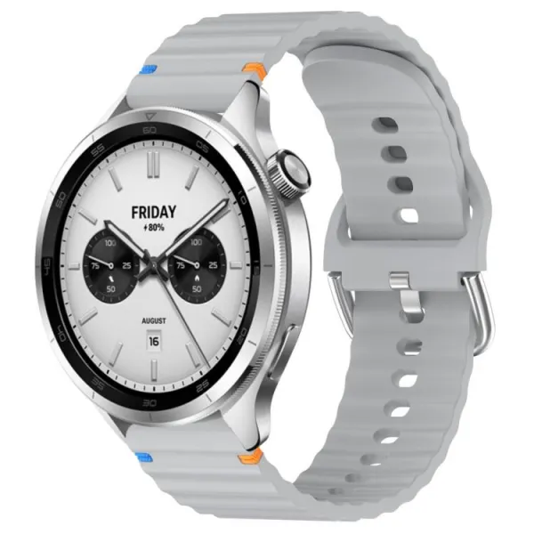 WAVY Silikónový remienok pre Xiaomi Watch S4 šedý