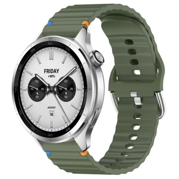 WAVY Silikónový remienok pre Xiaomi Watch S4 zelený