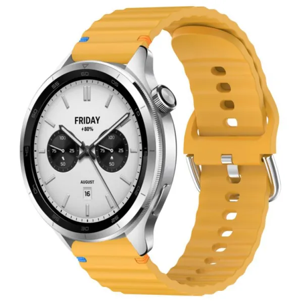 WAVY Silikónový remienok pre Xiaomi Watch S4 žltý