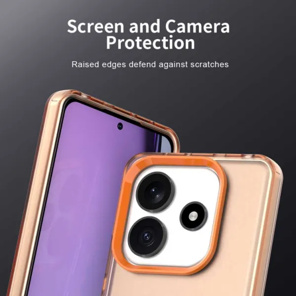 CANDY Ochranný kryt pre Xiaomi Redmi Note 14 5G oranžový