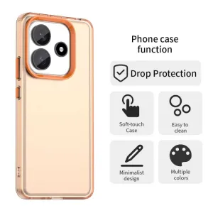 CANDY Ochranný kryt pre Xiaomi Redmi Note 14 5G oranžový