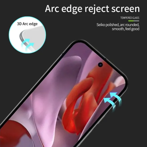 3D Tvrdené ochranné sklo pre Google Pixel 9a