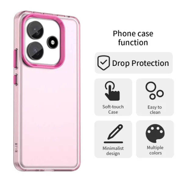 CANDY Ochranný kryt pre Xiaomi Redmi Note 14 5G ružový