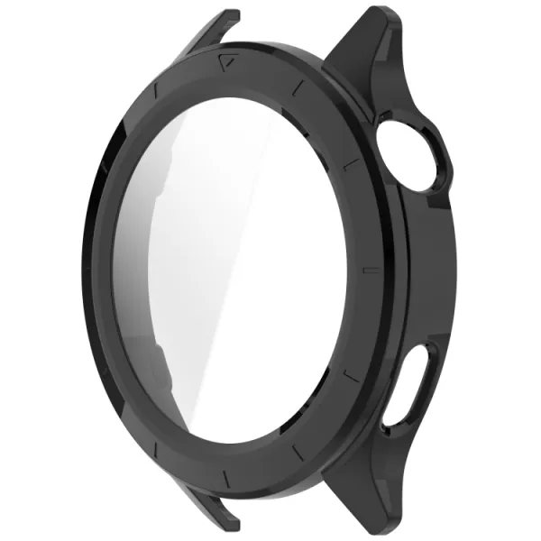 PC FULL COVER Plastový kryt so sklom pre Xiaomi Watch S4 čierny