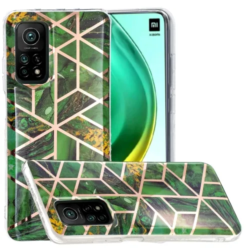 GEOMETRIC ART Kryt Xiaomi Mi 10T / Mi 10T Pro  DARK GREEN