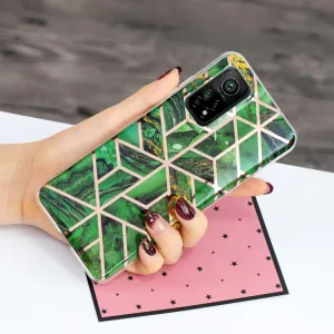 GEOMETRIC ART Kryt Xiaomi Mi 10T / Mi 10T Pro  DARK GREEN