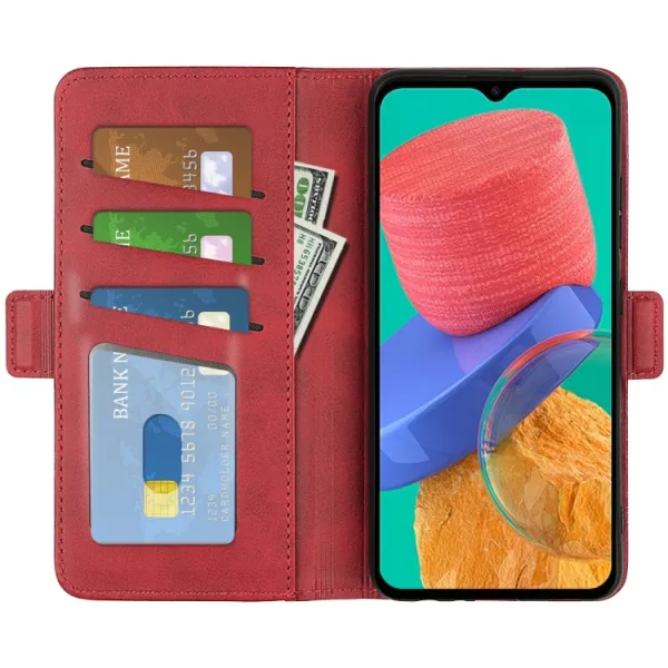 SIDE Peňaženkové puzdro pre Samsung Galaxy M33 5G červené