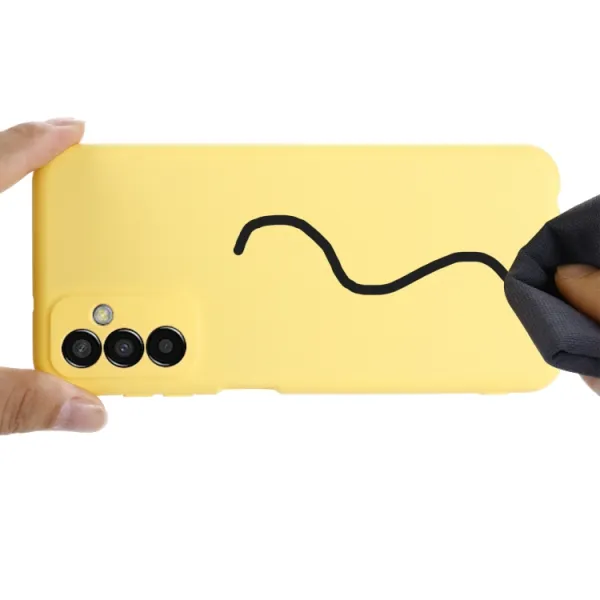 RUBBER Ochranný kryt pre Samsung Galaxy M13 žltý