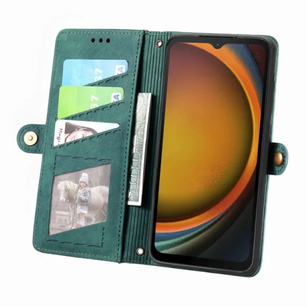 GEOM Peňaženkové puzdro pre Samsung Galaxy Xcover 7 zelené