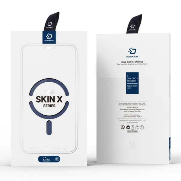 DUX X PRO Zaklápacie puzdro s MagSafe pre Apple iPhone 15 Pro Max modré