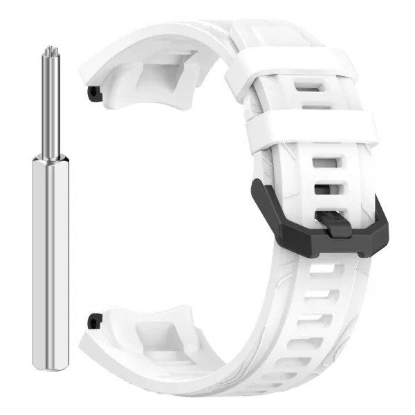 SILICONE Vymeniteľný remienok pre Amazfit T-Rex 3 biely