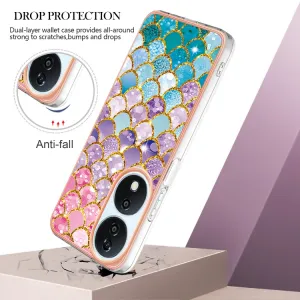 IMD MARBLE Ochranný kryt pre Honor X7b COLORFUL SCALES