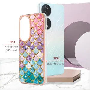 IMD MARBLE Ochranný kryt pre Honor X7b COLORFUL SCALES
