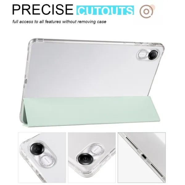 CRYSTAL Zaklápacie puzdro Xiaomi Redmi Pad Pro / Pad Pro 5G svetlozelené