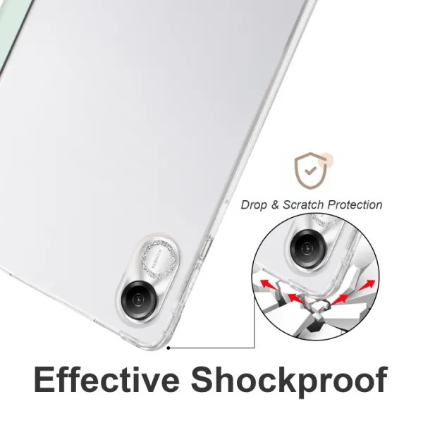 CRYSTAL Zaklápacie puzdro Xiaomi Redmi Pad Pro / Pad Pro 5G svetlozelené