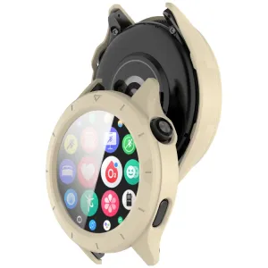 PC FULL COVER Plastový kryt so sklom pre Xiaomi Watch S4 béžový