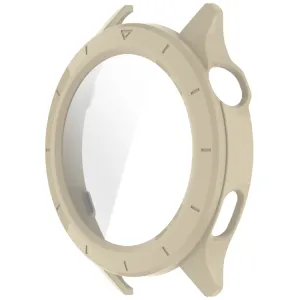 PC FULL COVER Plastový kryt so sklom pre Xiaomi Watch S4 béžový