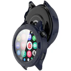PC FULL COVER Plastový kryt so sklom pre Xiaomi Watch S4 tmavomodrý