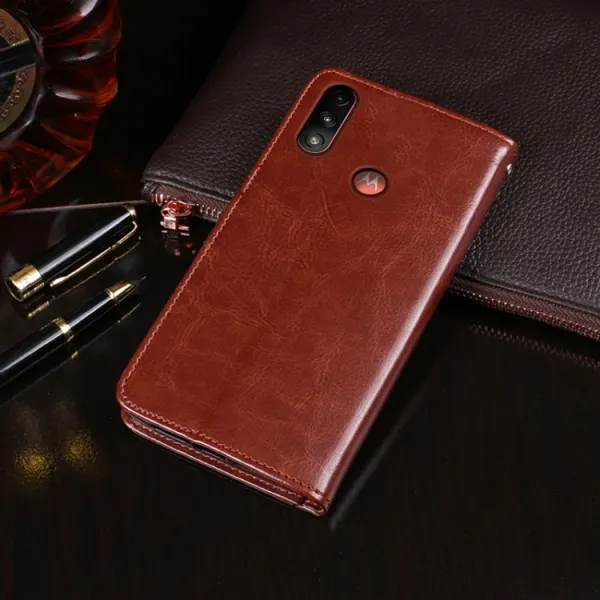 IDEWEI Peňaženkový kryt Motorola Moto E7 Power / E7i Power biely