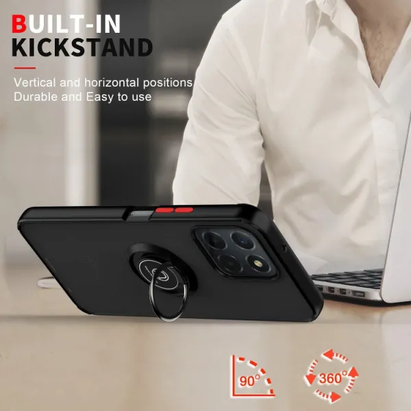 SHADOW Ochranný kryt s držiakom Honor X6 / X8 5G tmavomodrý