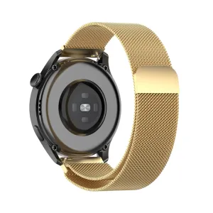 MILANESE Kovový univerzálny remienok pre hodinky so šírkou 22mm zlatý
