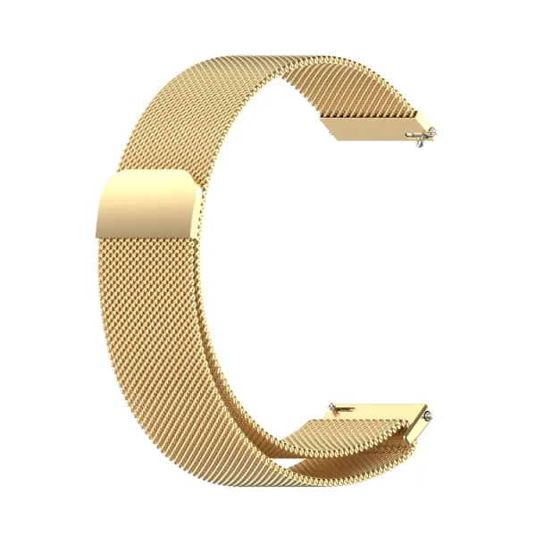 MILANESE Kovový univerzálny remienok pre hodinky so šírkou 22mm zlatý