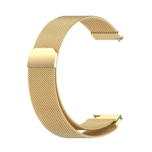 MILANESE Kovový univerzálny remienok pre hodinky so šírkou 22mm zlatý