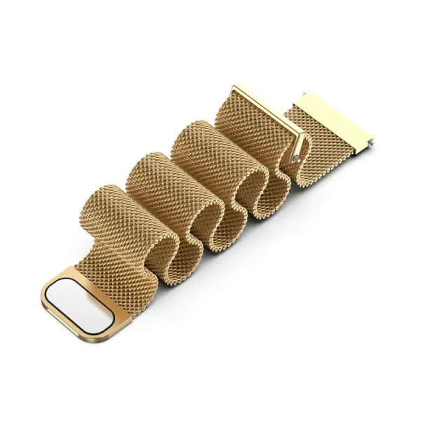 MILANESE Kovový univerzálny remienok pre hodinky so šírkou 22mm zlatý