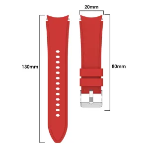 SOFT Remienok pre Samsung Galaxy Watch 4 (40 / 44mm) 4 Classic (42 / 46mm) červený