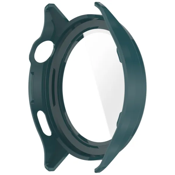 PC FULL COVER Plastový kryt so sklom pre Xiaomi Watch S4 tmavozelený