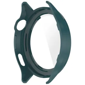PC FULL COVER Plastový kryt so sklom pre Xiaomi Watch S4 tmavozelený