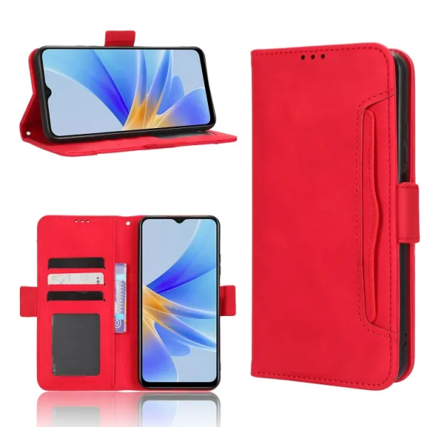 SLOT Peňaženkový obal pre Oppo A17 červený