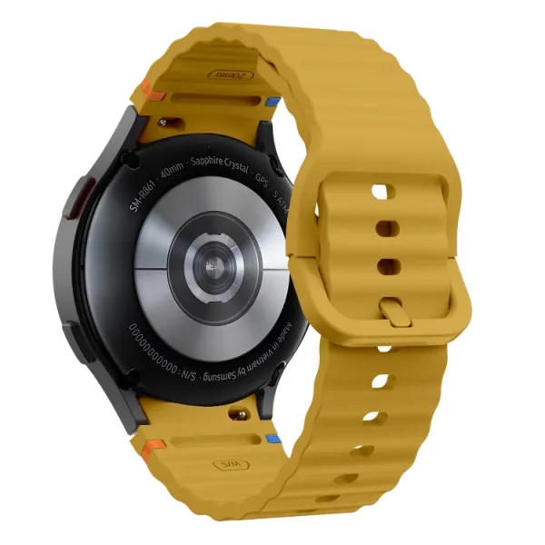 WAVE Silikónový remienok pre Samsung Galaxy Watch 7 (40mm / 44mm) žltooranžový