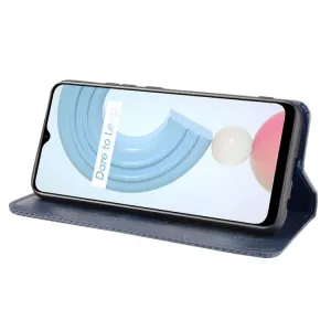 BUSINESS Peňaženkový kryt pre Realme C21Y / C25Y modrý