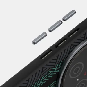 ABEEL RELIEF Ochranný kryt pre Vivo X200 Pro 5G BLACK GREEN