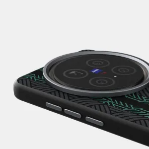 ABEEL RELIEF Ochranný kryt pre Vivo X200 Pro 5G BLACK GREEN