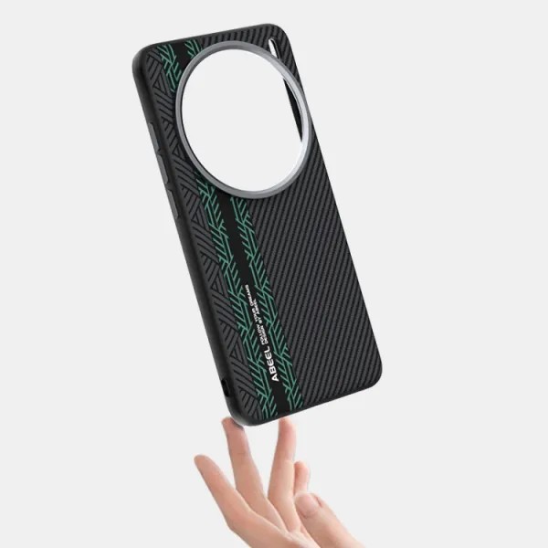ABEEL RELIEF Ochranný kryt pre Vivo X200 Pro 5G BLACK GREEN
