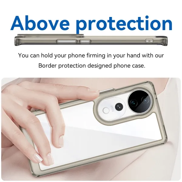 CRYSTAL Ochranný obal pre Vivo V40 5G šedý