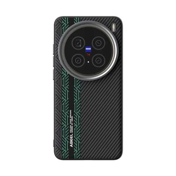 ABEEL RELIEF Ochranný kryt pre Vivo X200 Pro 5G BLACK GREEN
