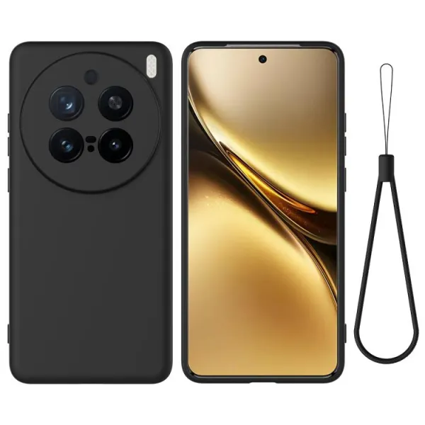 RUBBER Ochranný kryt pre Vivo X200 Pro 5G čierny