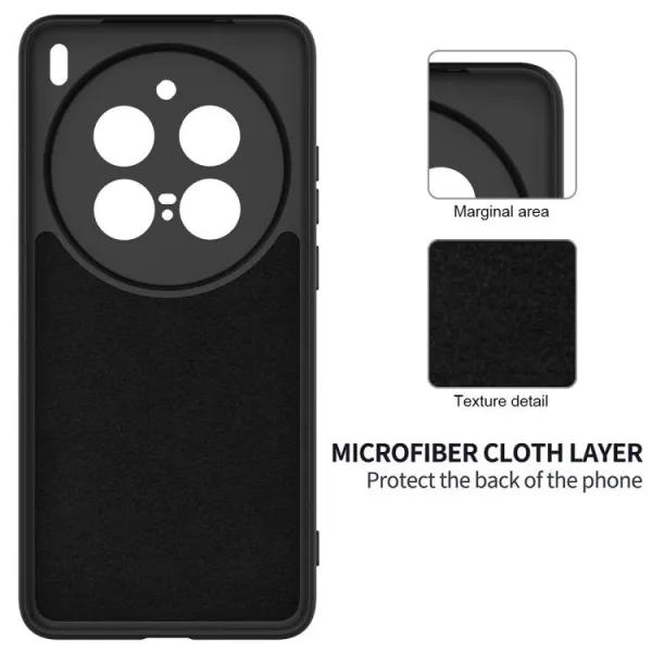 RUBBER Ochranný kryt pre Vivo X200 Pro 5G čierny