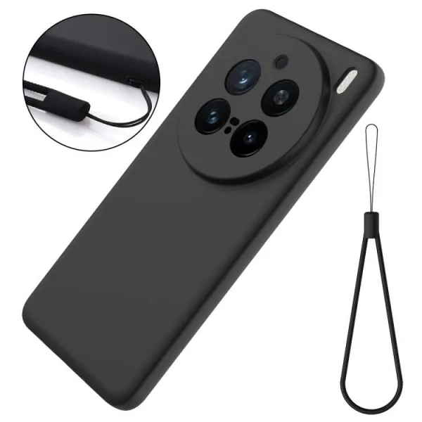 RUBBER Ochranný kryt pre Vivo X200 Pro 5G čierny