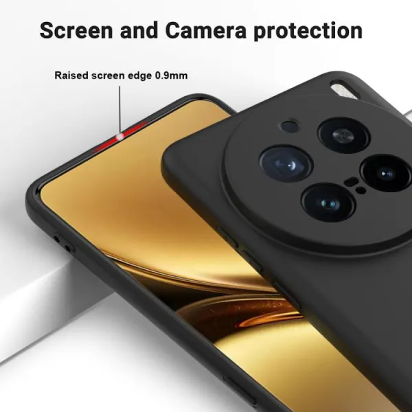 RUBBER Ochranný kryt pre Vivo X200 Pro 5G čierny