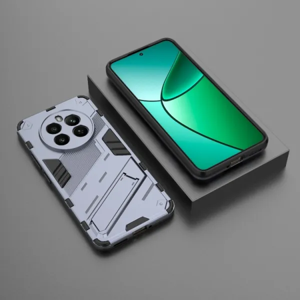 BIB Ochranný obal so stojanom Realme 12+ 5G šedý