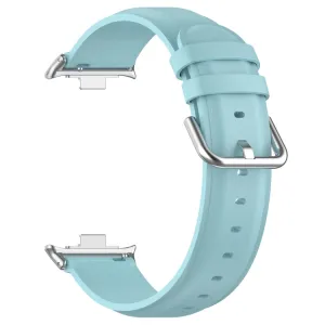 LEATHER Kožený remienok pre Xiaomi Redmi Watch 5 svetlomodrý
