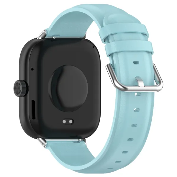LEATHER Kožený remienok pre Xiaomi Redmi Watch 5 svetlomodrý