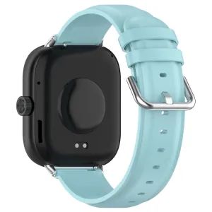 LEATHER Kožený remienok pre Xiaomi Redmi Watch 5 svetlomodrý