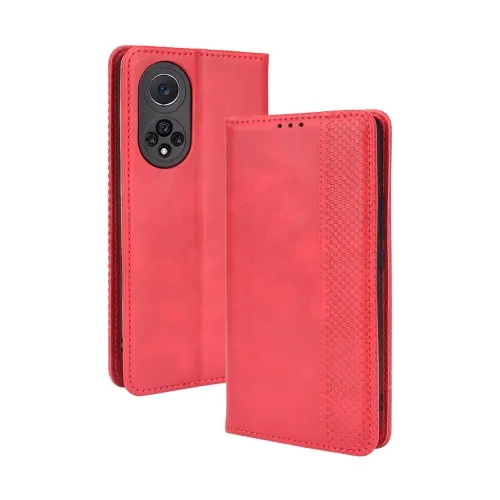 BUSINESS Peňaženkový kryt pre Huawei Nova 9 červený