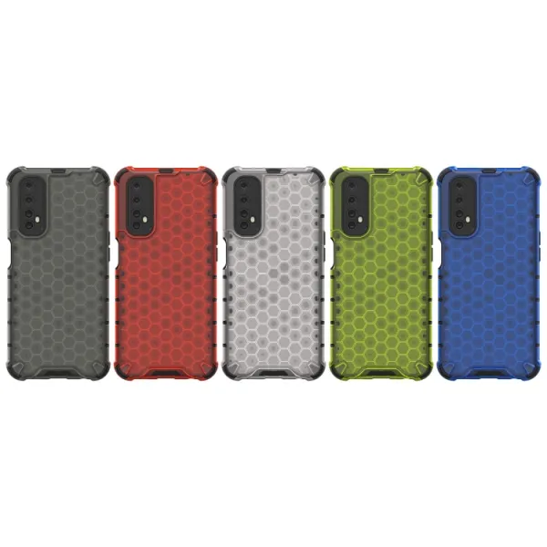 HONEYCOMB Ochranný kryt Realme 7 červený